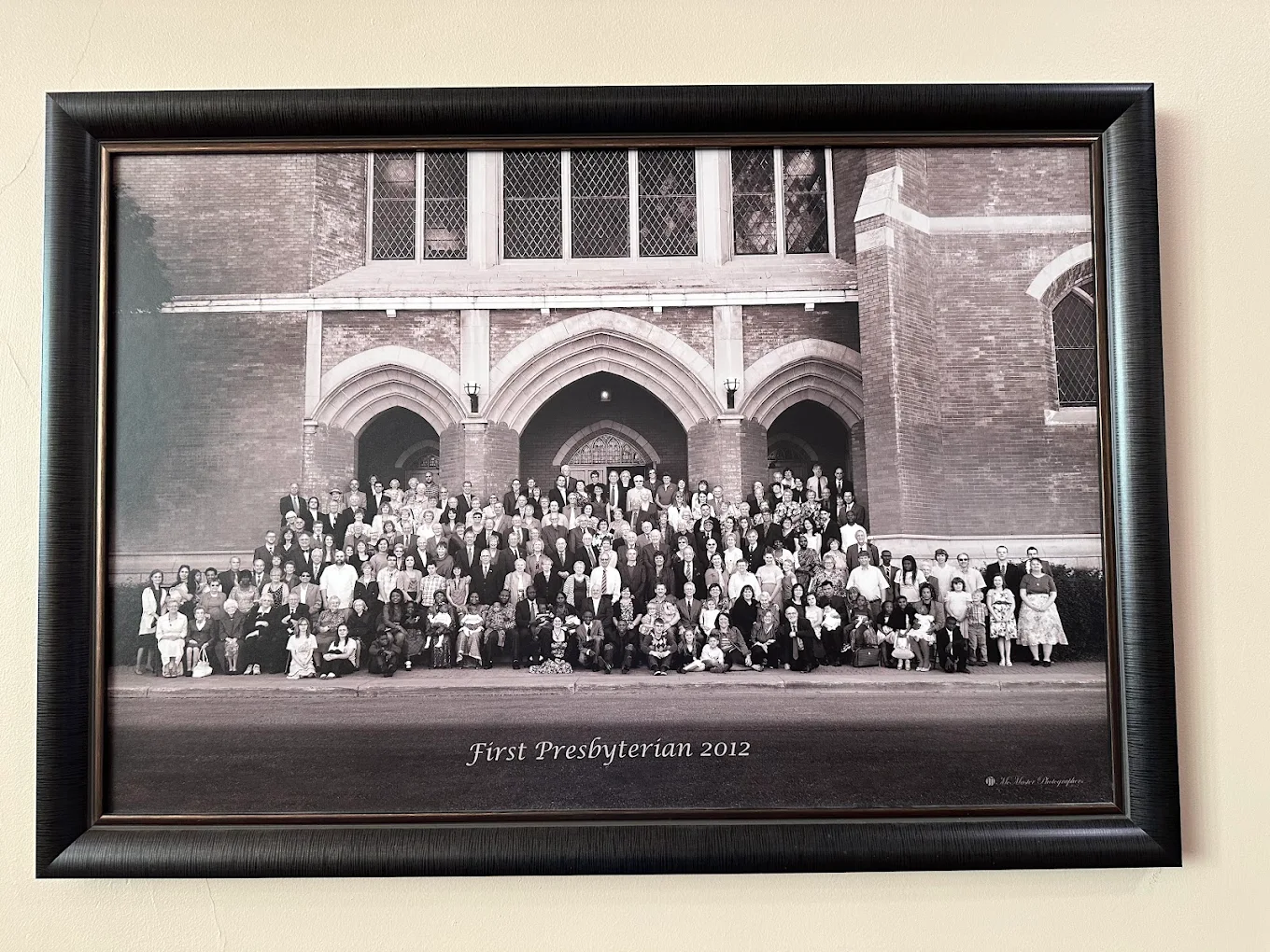 Framed congregation portrait from 2012